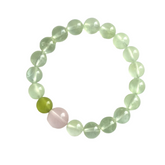 OZ Dorothy Series GN1001 Prehnite & Rose Quartz Bracelet